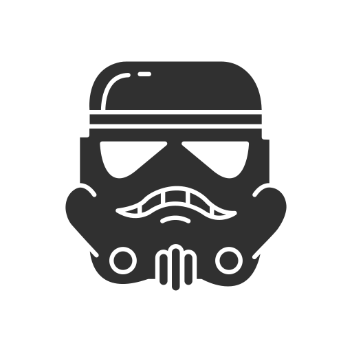 Helmet, mask, starwars, storm trooper icon